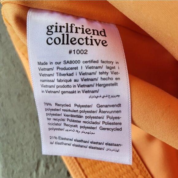 Girlfriend Collective Horizon Paloma Workout Sports Bra Racerback Scoop Neck XS - Picture 6 of 7